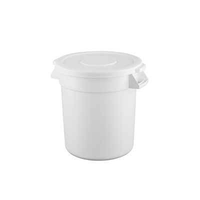 Στρογγυλό λευκό δοχείο απορριμμάτων 130L